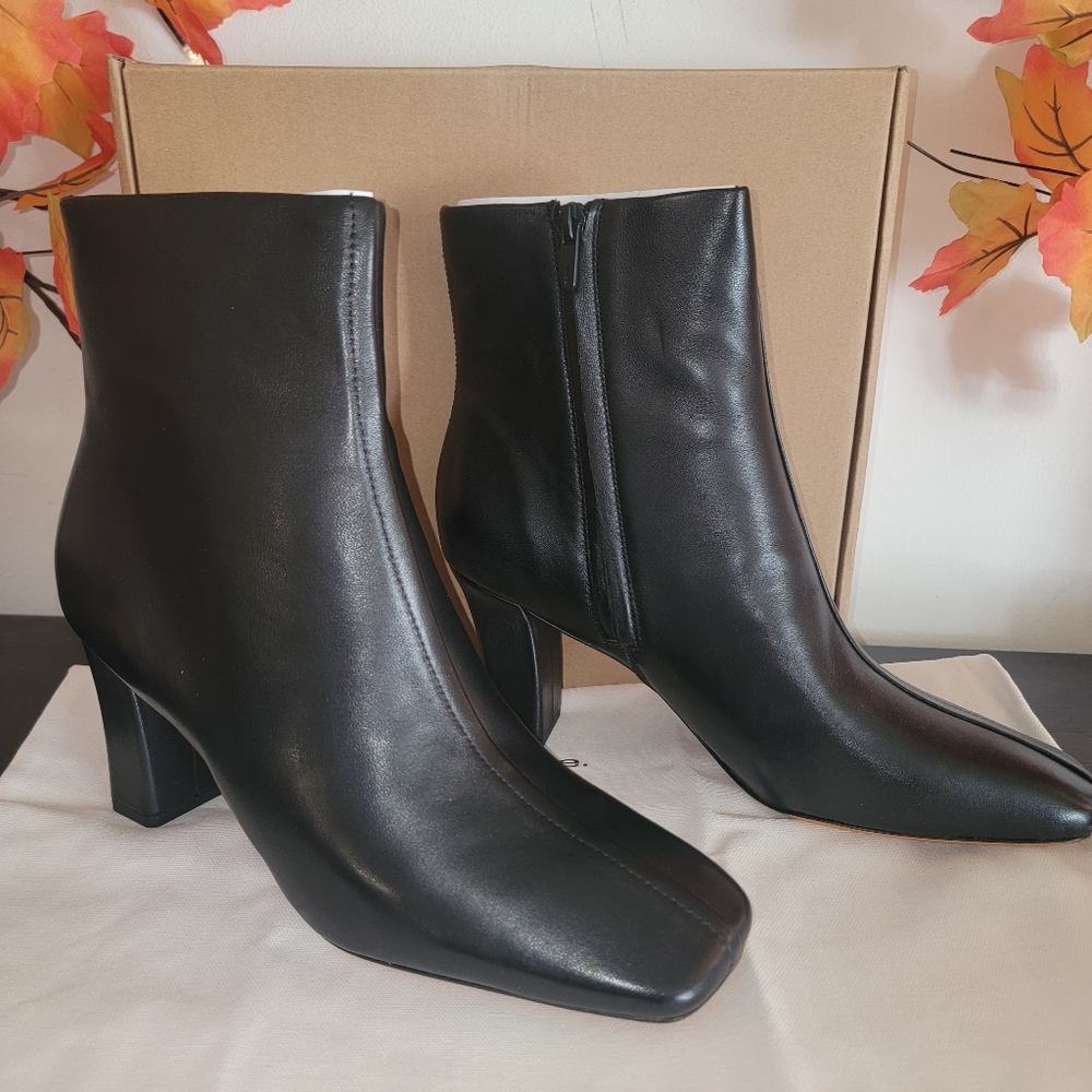 Vince Charli Leather Ankle Booties